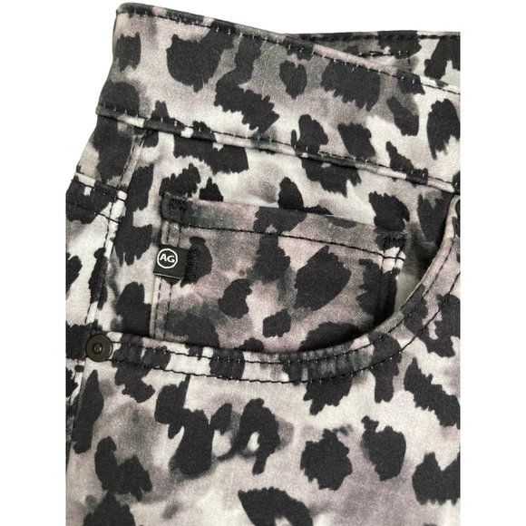 AG Adriano Goldschmied Prima Ankle Cigarette Leopard Stretch Jeans 31R $188 NWOT - Picture 5 of 14